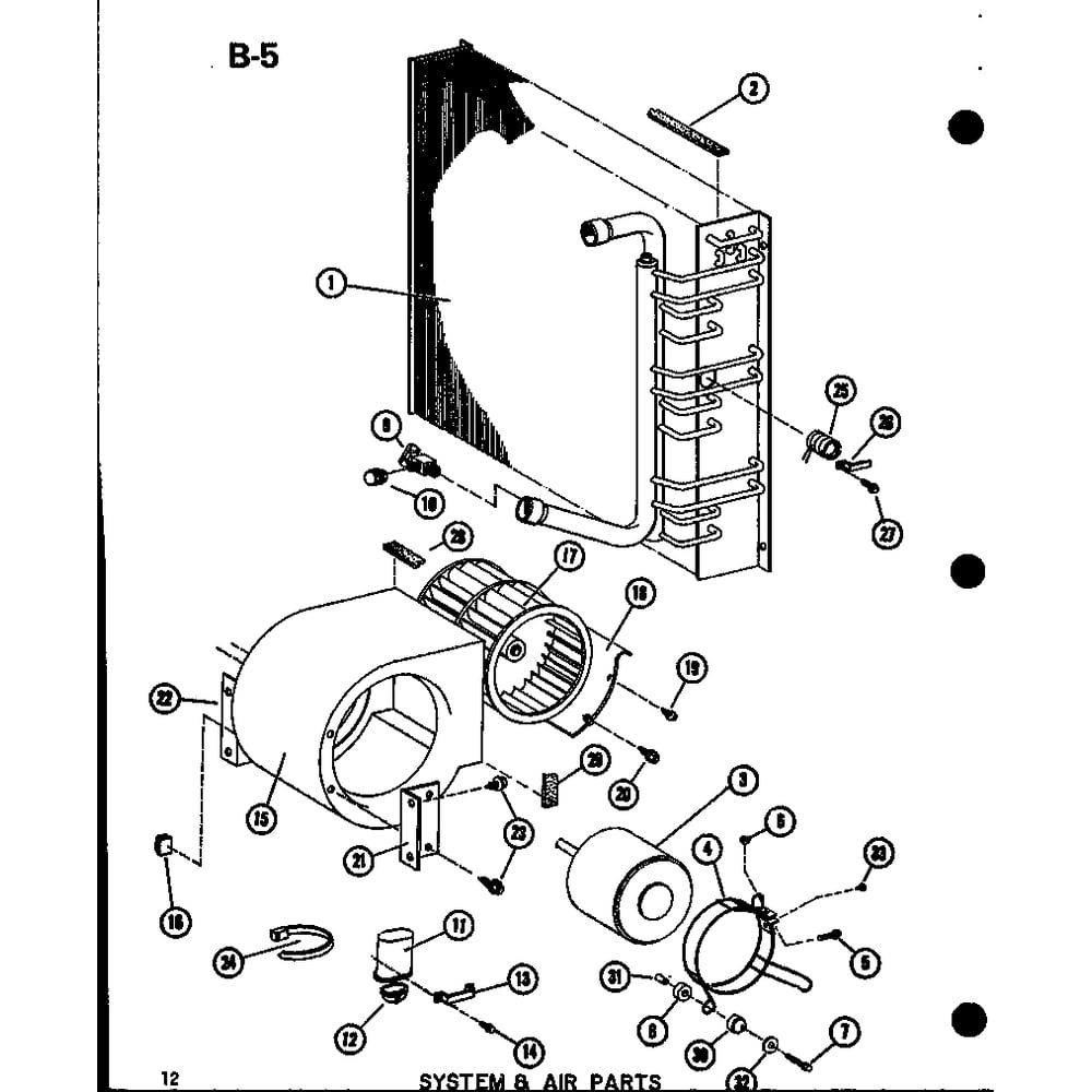 System & Air Parts 4 Diagram and Parts List for EPCG6017-3B P67470-8C Amana Air Conditioner