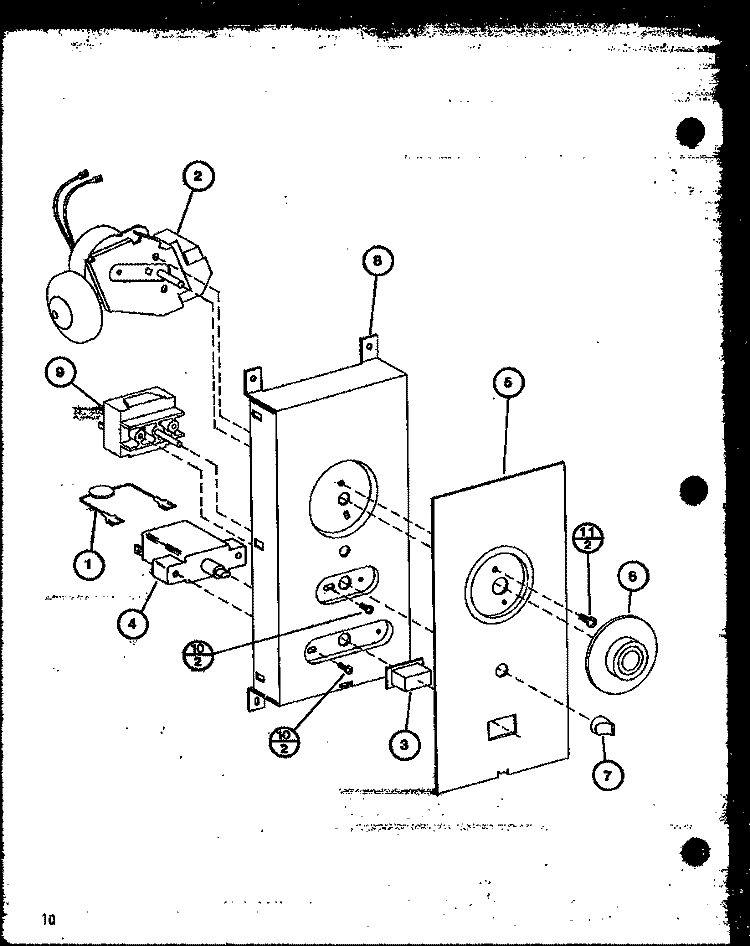 Page 4 Diagram and Parts List for WM612 P7733202M Amana Microwave