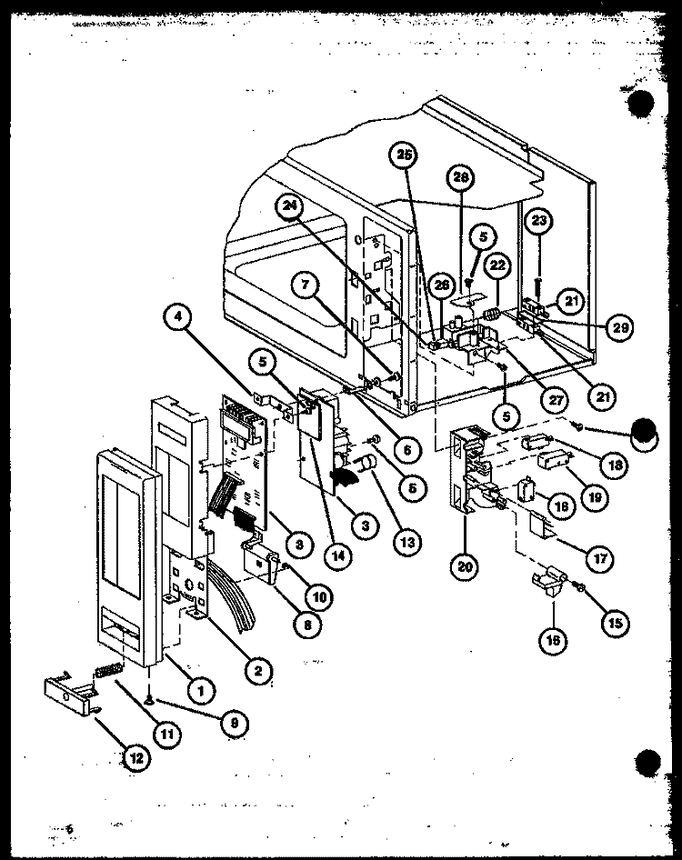 Page 2 Diagram and Parts List for ML451T P7680404M Amana Microwave