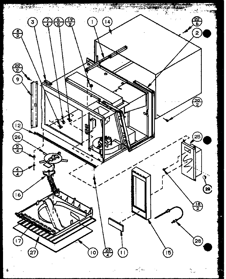 Page 2 Diagram and Parts List for RS60 P7766507M Amana Microwave