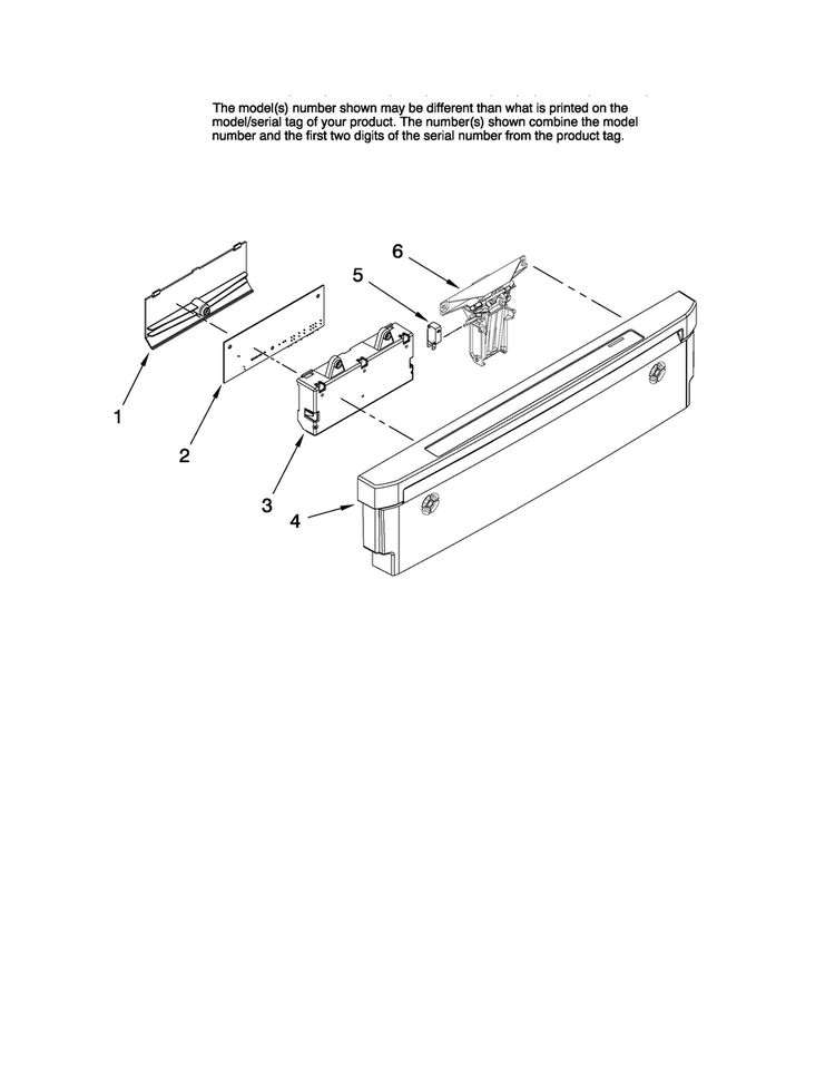 Control Panel Parts Diagram and Parts List for MDBH955AWS0  Maytag Dishwasher