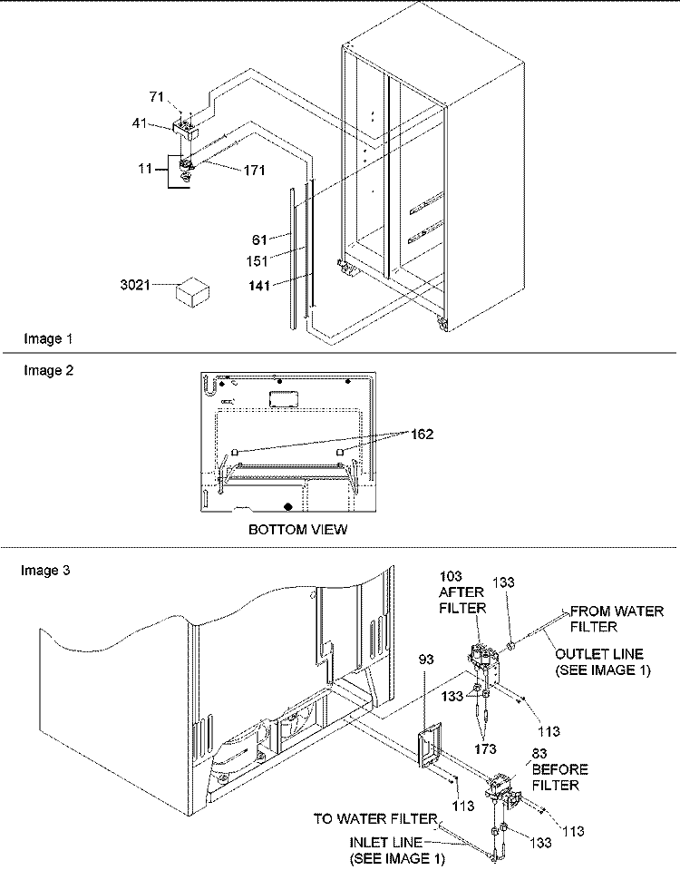 WATER FILTER ASSY Diagram and Parts List for ARS2367AB PARS2367AB0 Amana Refrigerator