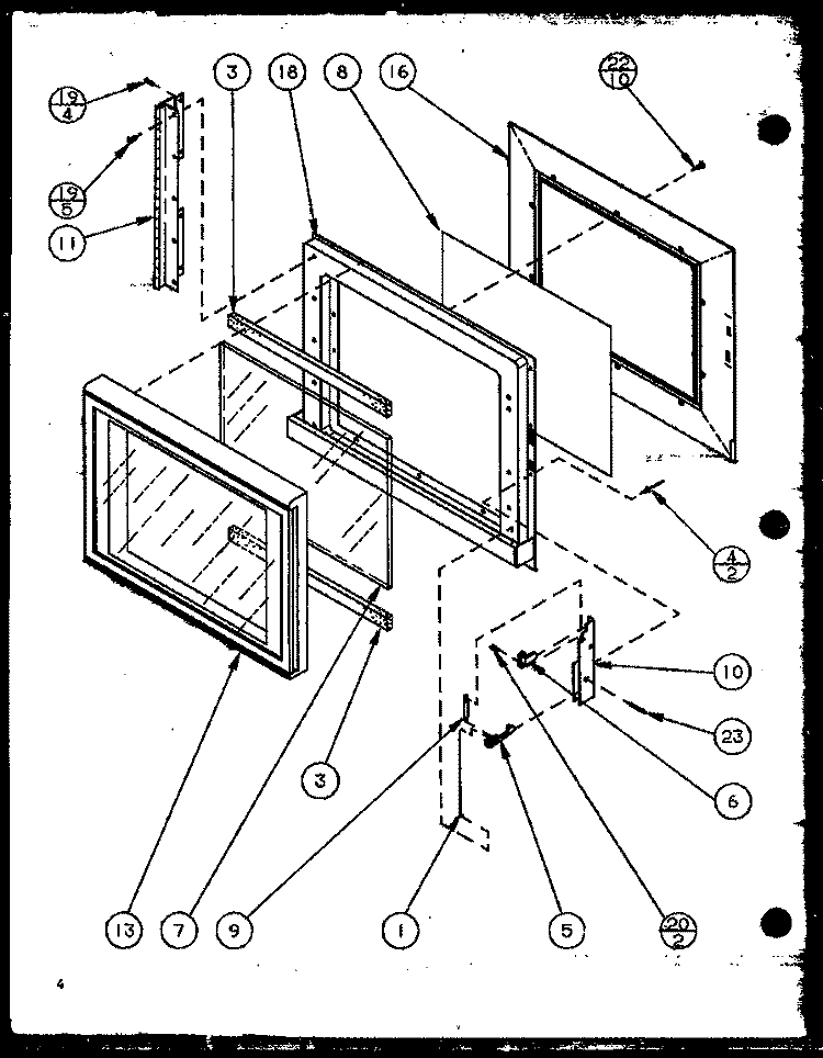 Page 1 Diagram and Parts List for R320T P7766520M Amana Microwave