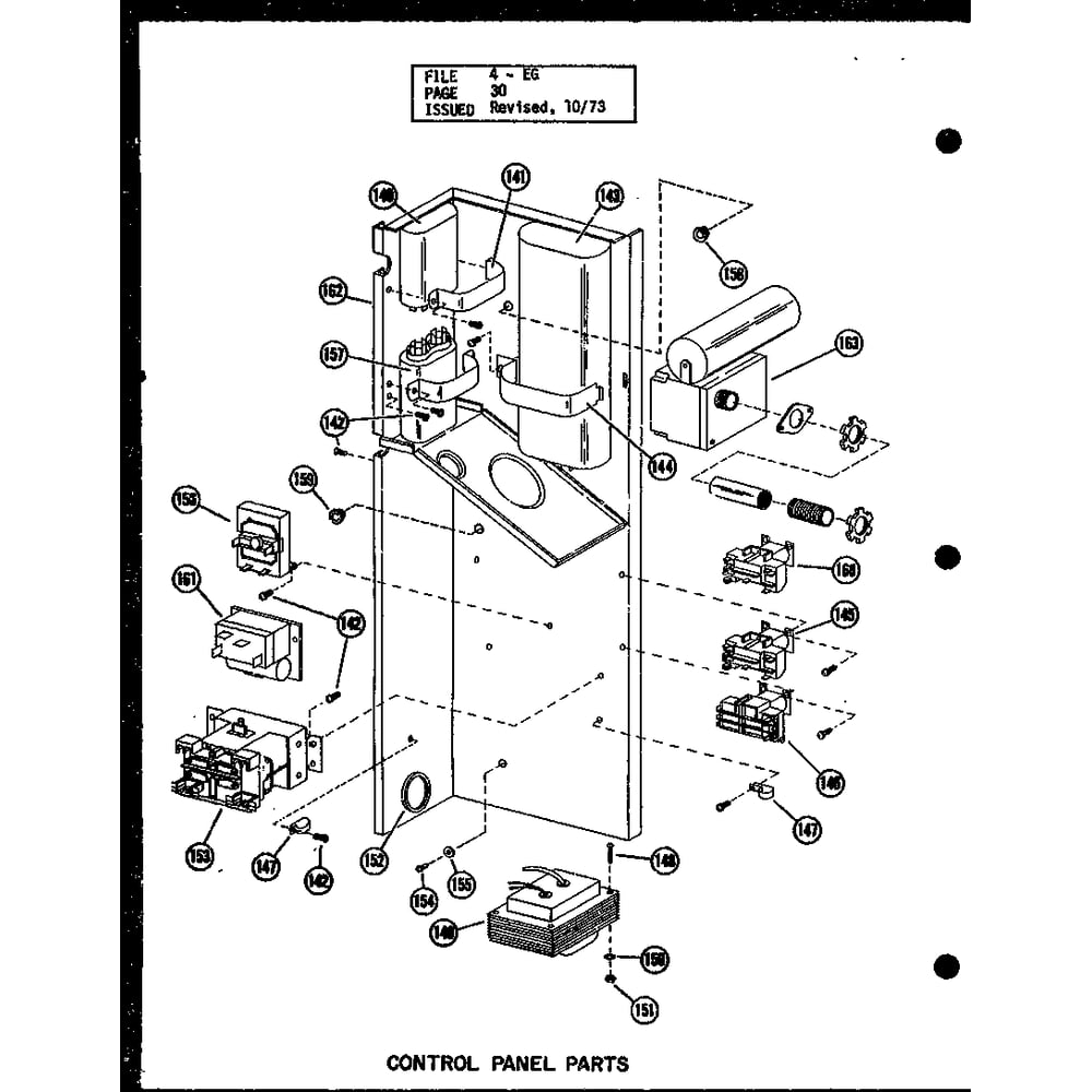 Control Panel Parts 4 Diagram and Parts List for EG3,12-1 P54688-5C Amana Air Conditioner