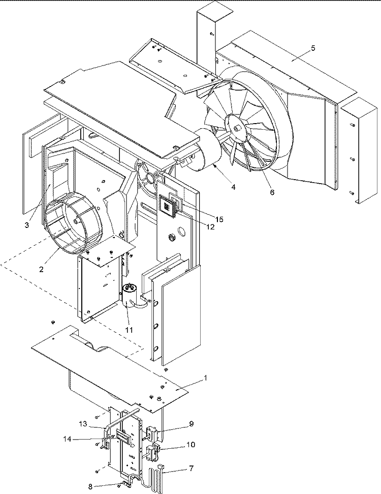 Fan and Control Assy Diagram and Parts List for RC18090C2LR REV RC18090C2LR A Amana Air Conditioner