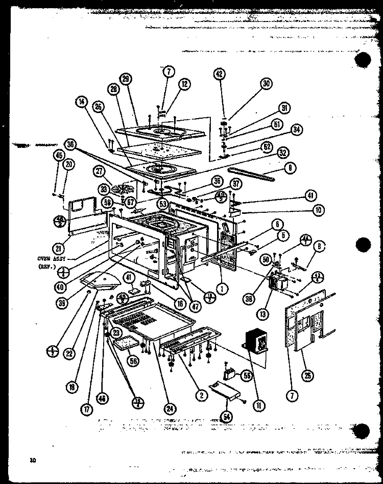 Page 4 Diagram and Parts List for RMC720 P7800002M Amana Microwave