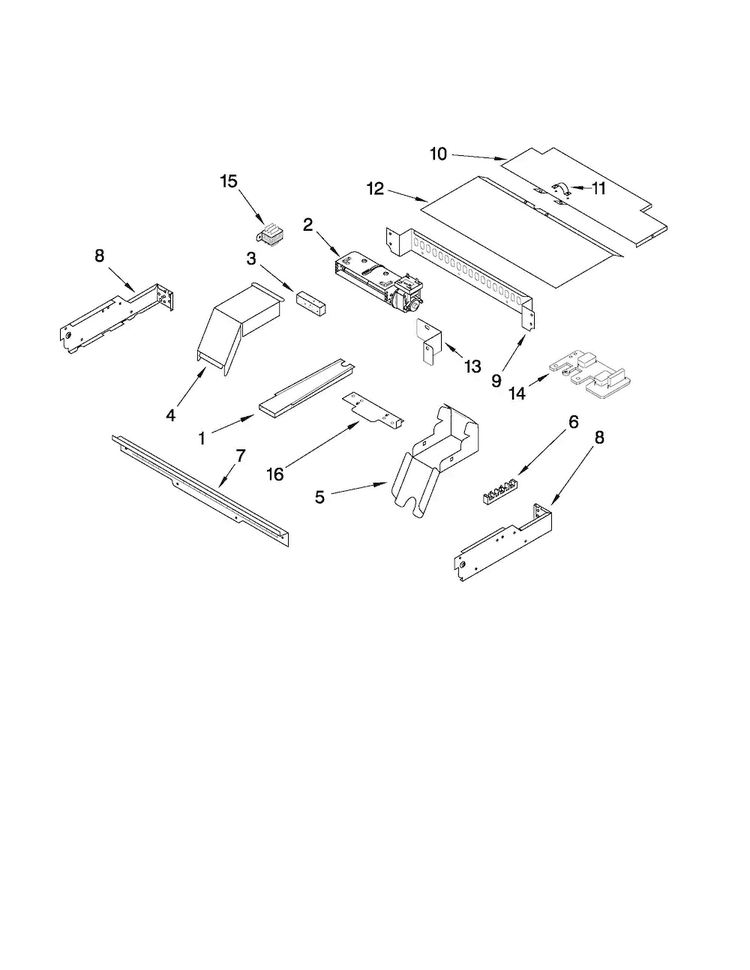 Top Venting Parts Diagram and Parts List for MEW7630WDW01  Maytag Wall Oven