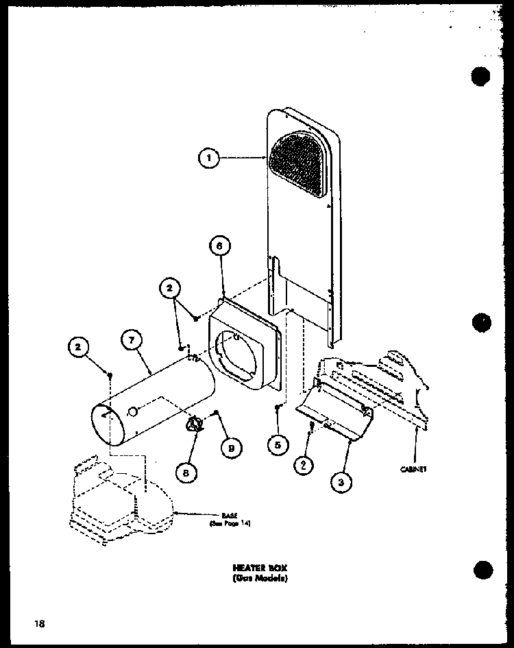 Section 3 Diagram and Parts List for LG2902 P7804817W Amana Dryer