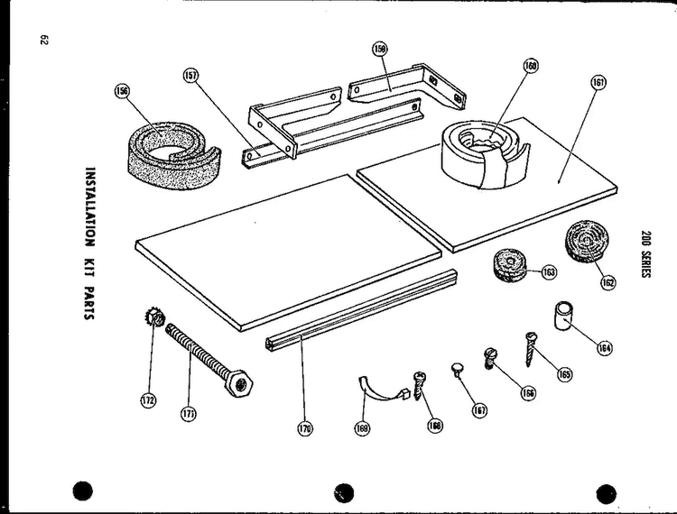 Interior Parts Diagram and Parts List for 615-2J P54720-1R Amana Air Conditioner