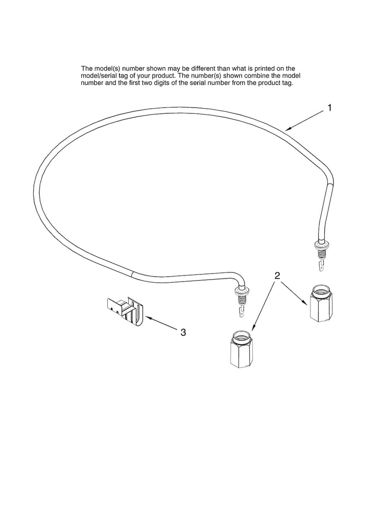 Heater Parts Diagram and Parts List for MDBH955AWS40  Maytag Dishwasher