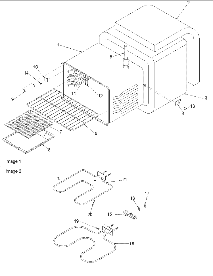 Cavity Diagram and Parts List for ARR3100L P1143494N L Amana Range