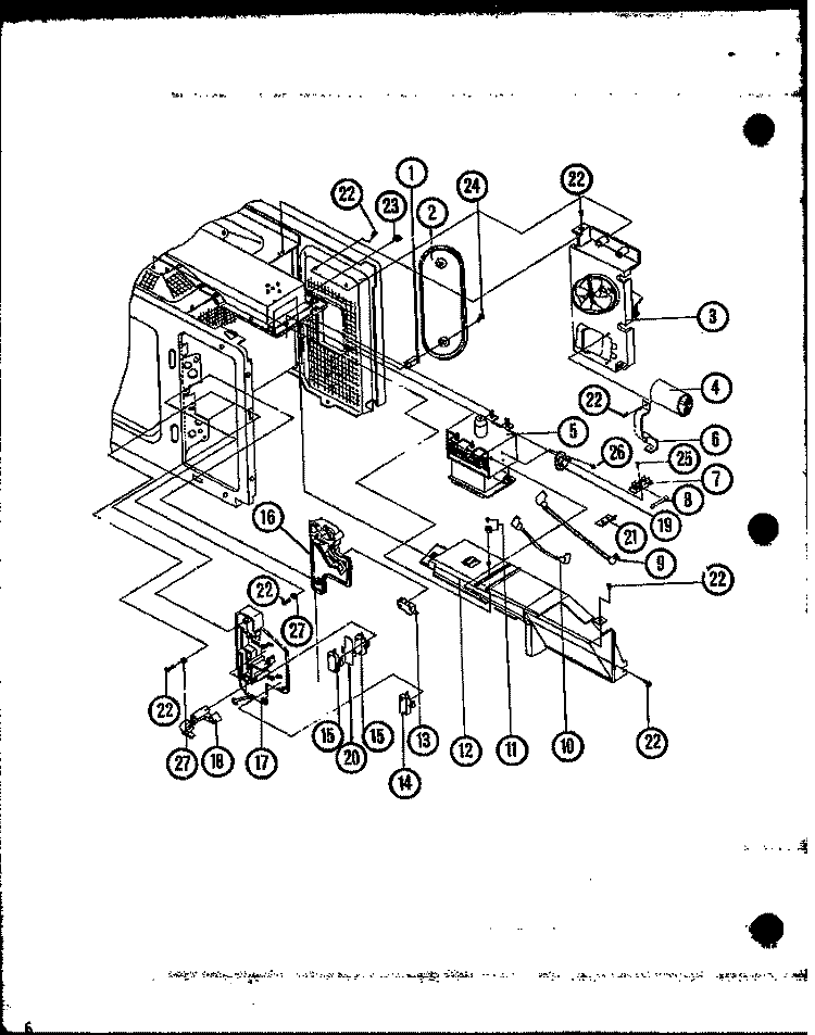 Page 2 Diagram and Parts List for C64TMA P7814406M Amana Microwave