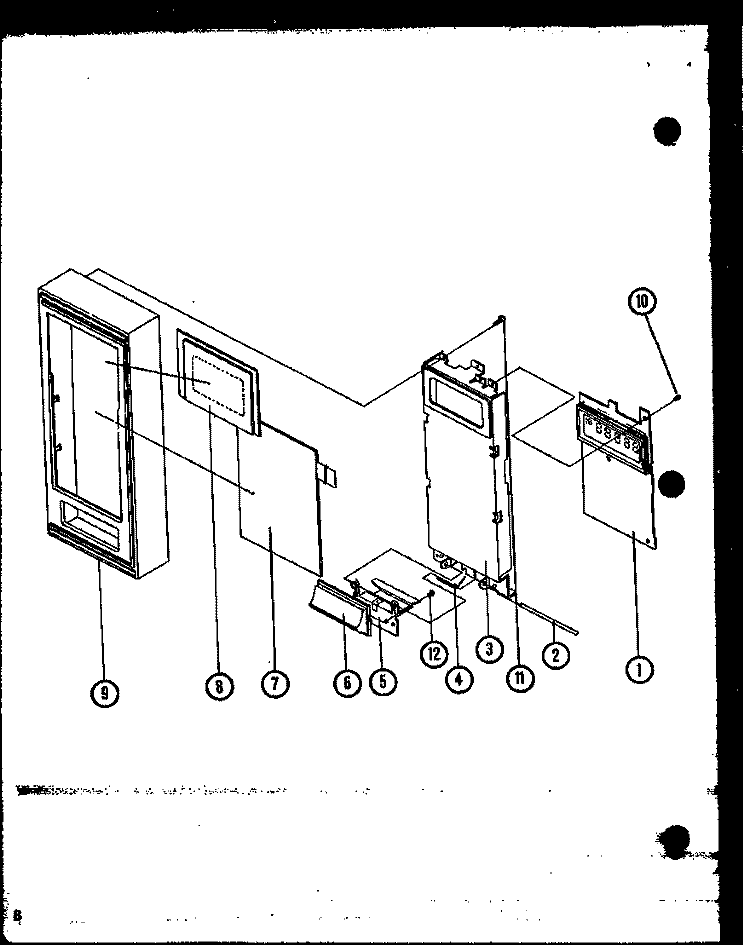 Page 3 Diagram and Parts List for C64TMA P7814406M Amana Microwave
