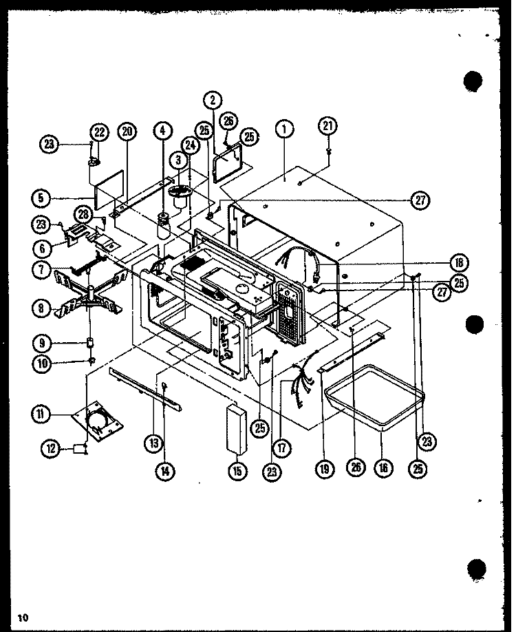 Page 4 Diagram and Parts List for C64TMA P7814406M Amana Microwave