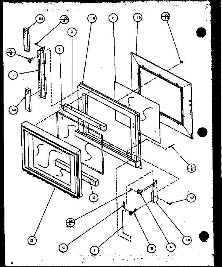 Page 1 Diagram and Parts List for R311T P1104403M Amana Microwave