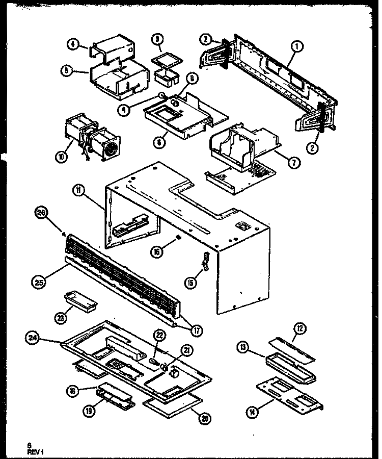 Page 2 Diagram and Parts List for MWT4661WW P1119115M Amana Microwave