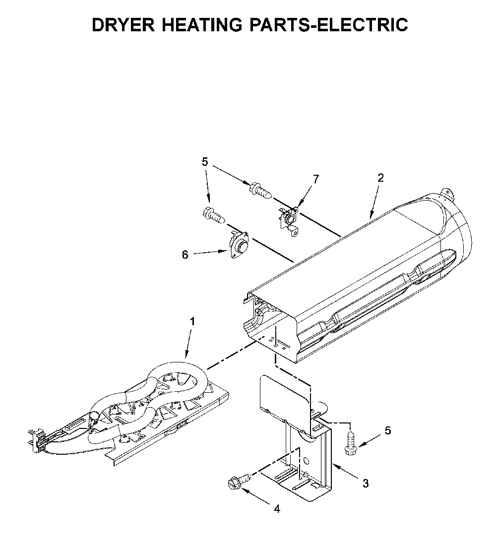 Dryer heating parts-electric Diagram and Parts List for MED8230HC0  Maytag Dryer