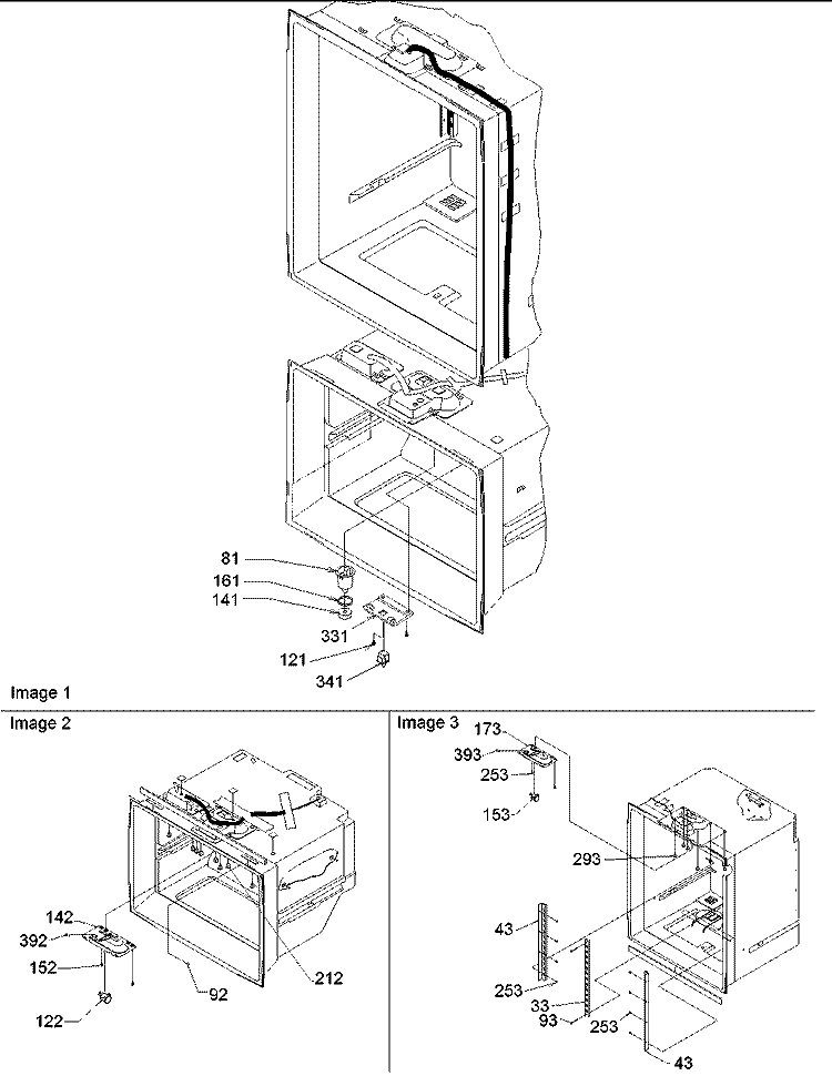 Light Switches & Drain Funnel Diagram and Parts List for ARB2107AS PARB2107AS0 Amana Refrigerator