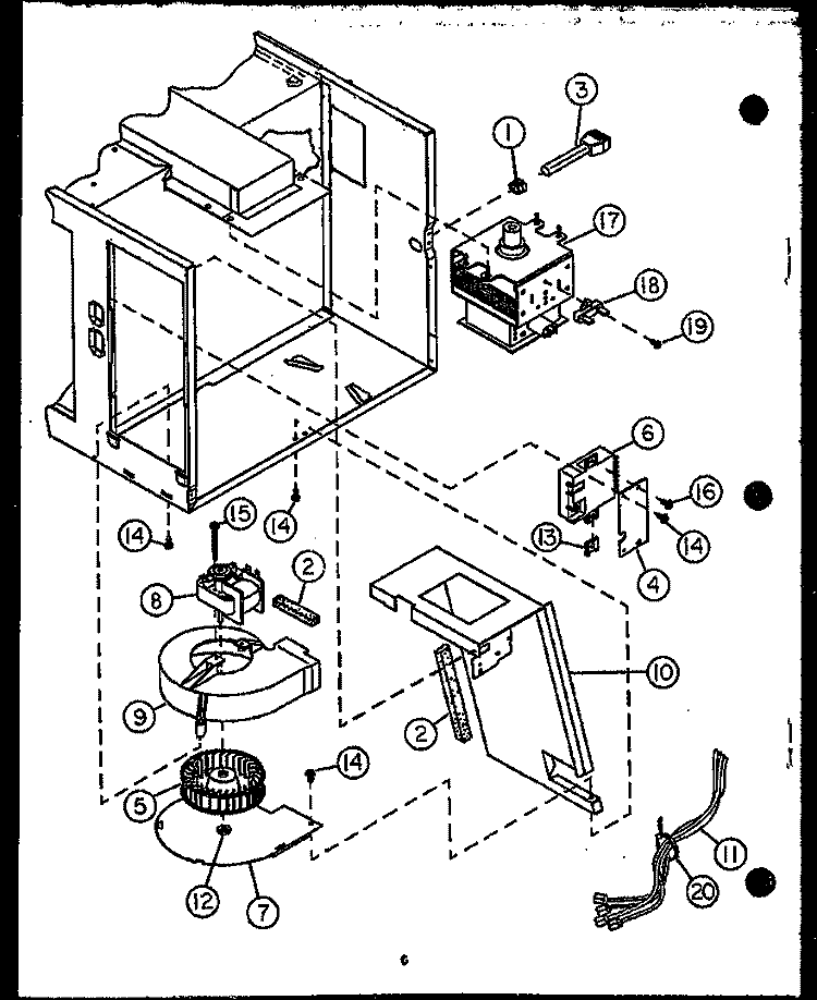 Page 3 Diagram and Parts List for MPS225-10 P1104402M Amana Wall Oven