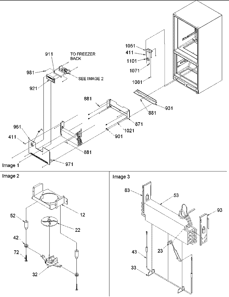 Evaporator & Freezer Control Assy Diagram and Parts List for DRB1802AC PDRB1802AC0 Amana Refrigerator