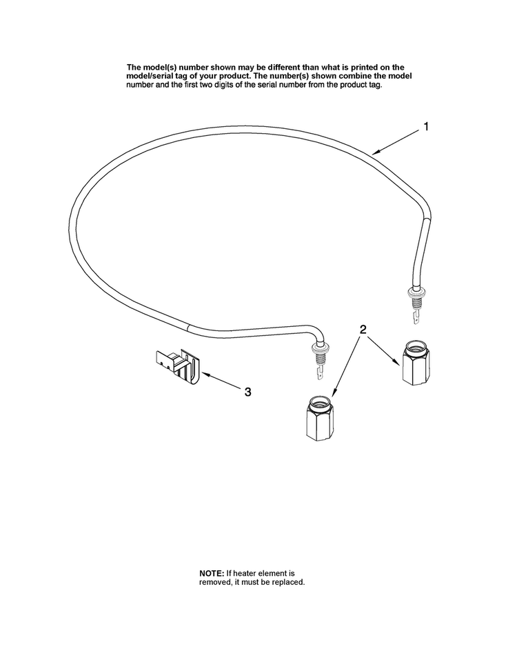 Heater Parts Diagram and Parts List for MDB7851AWQ44  Maytag Dishwasher