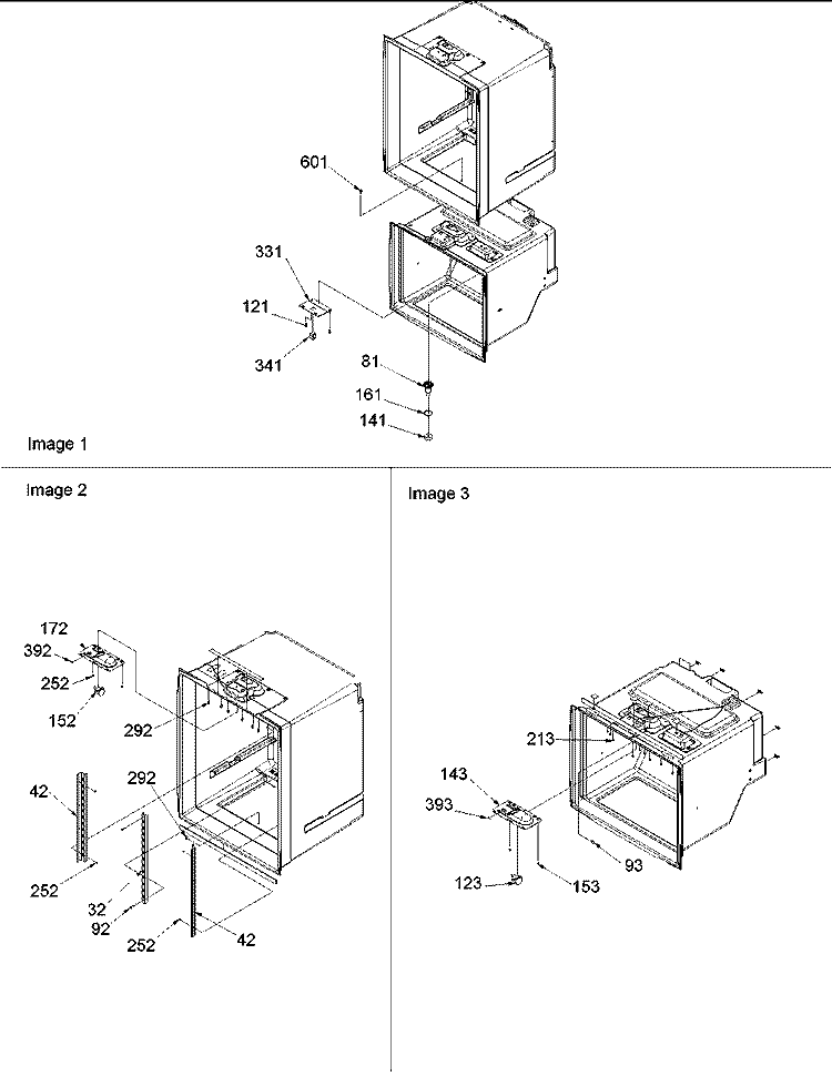 Light Switches & Drain Funnel Diagram and Parts List for DRB1802AC PDRB1802AC0 Amana Refrigerator