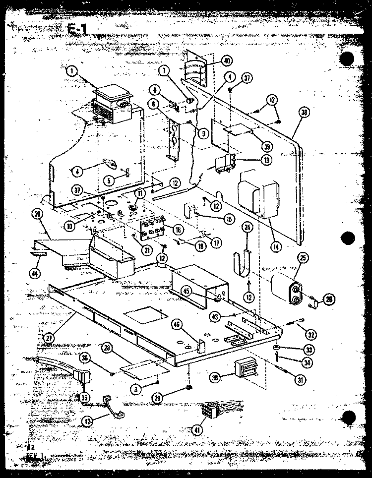Page 5 Diagram and Parts List for CRMC-30 P7491902M Amana Microwave