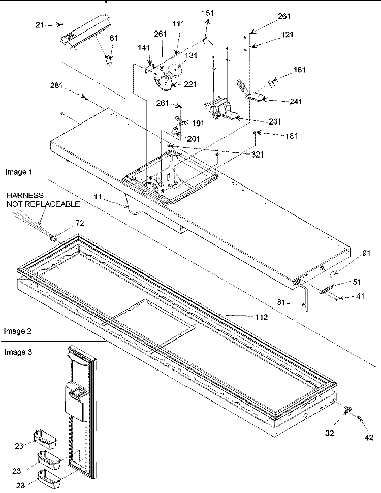 Freezer Door Diagram and Parts List for ARS236XAW PARS236XAW0 Amana Refrigerator