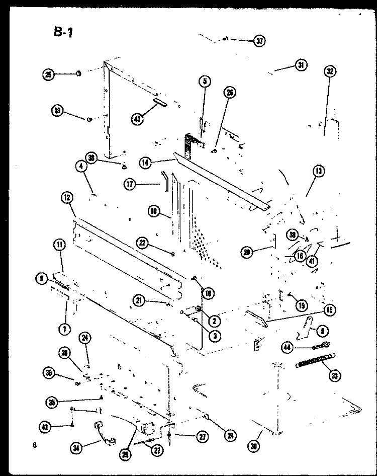 Page 3 Diagram and Parts List for RR-8TC P7613201M Amana Microwave