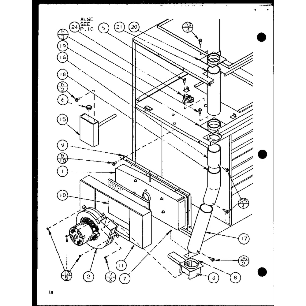 Diagram 4 Diagram and Parts List for GCI045B25B P9898201F Amana Furnace