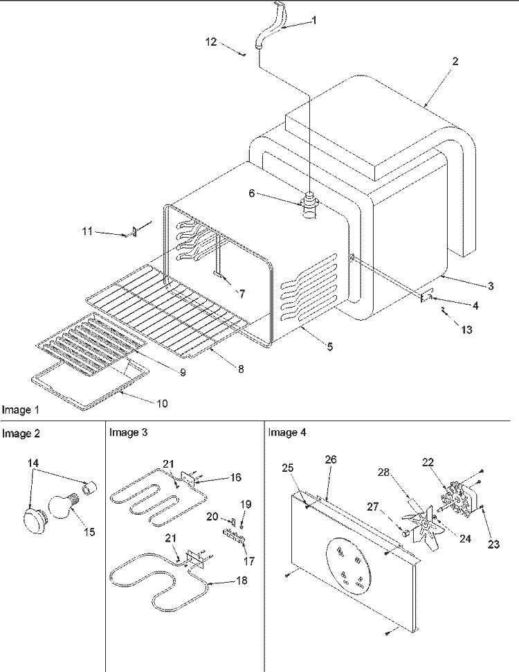 Cavity Diagram and Parts List for ARTC7021C P1143814N C Amana Range
