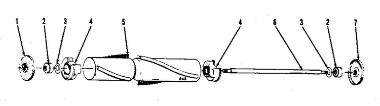 Agitator Diagram and Parts List for U4523  Hoover Upright Vacuum