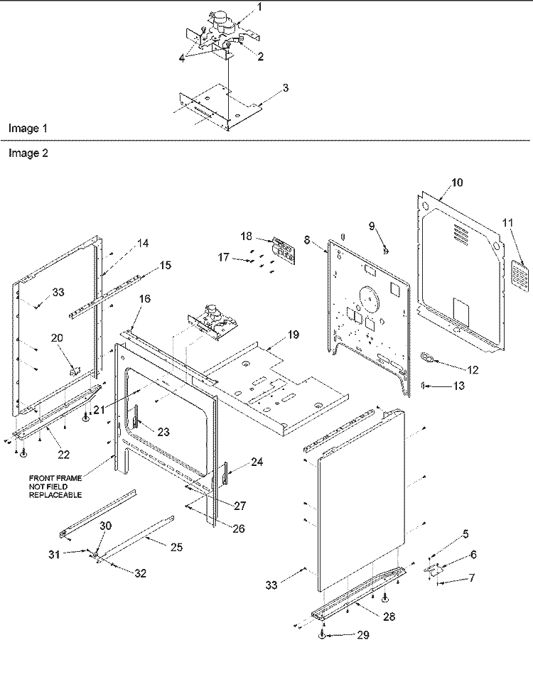 Cabinet Diagram and Parts List for ARTC8621CC P1143856NCC Amana Range