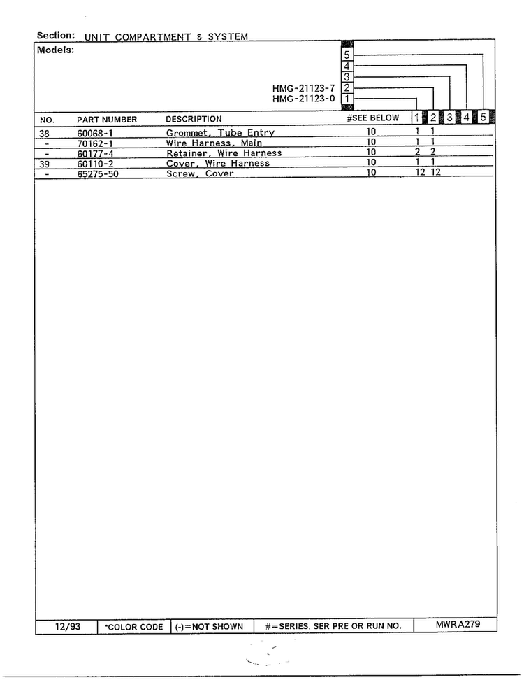 Unit Compartment And System Page 3 Diagram and Parts List for 21123-0  Admiral Refrigerator