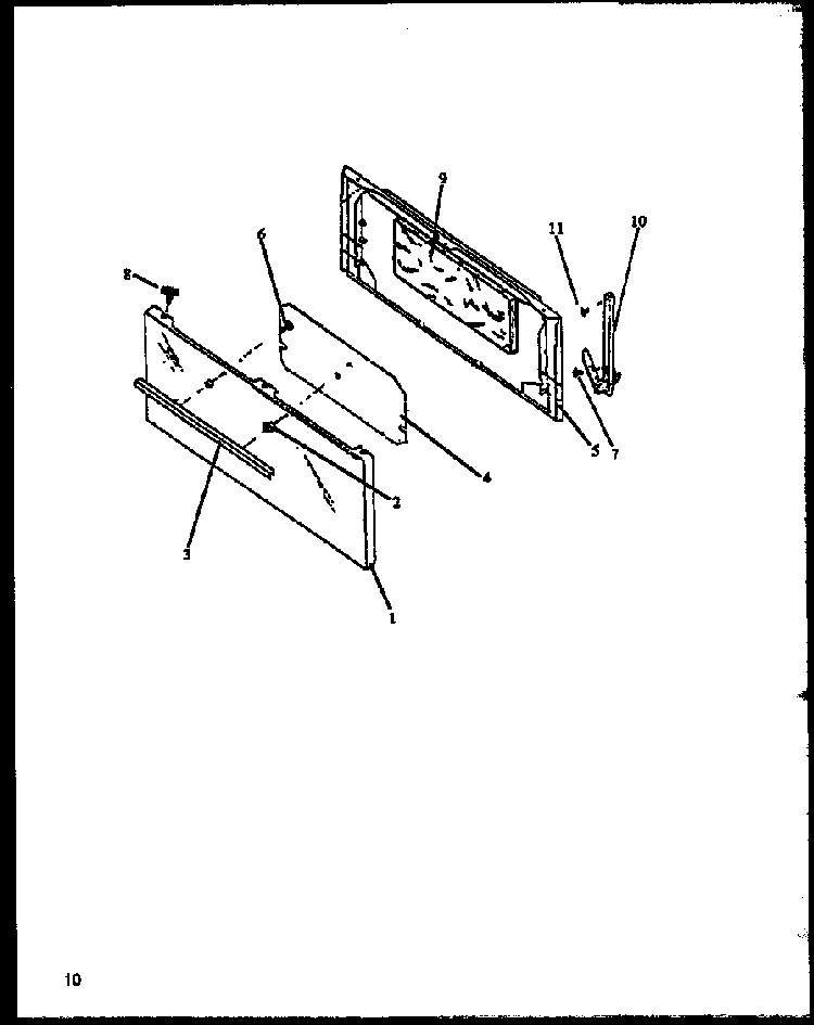Panel Diagram and Parts List for EBE22AA0CEH-P1142442NW  Caloric Range