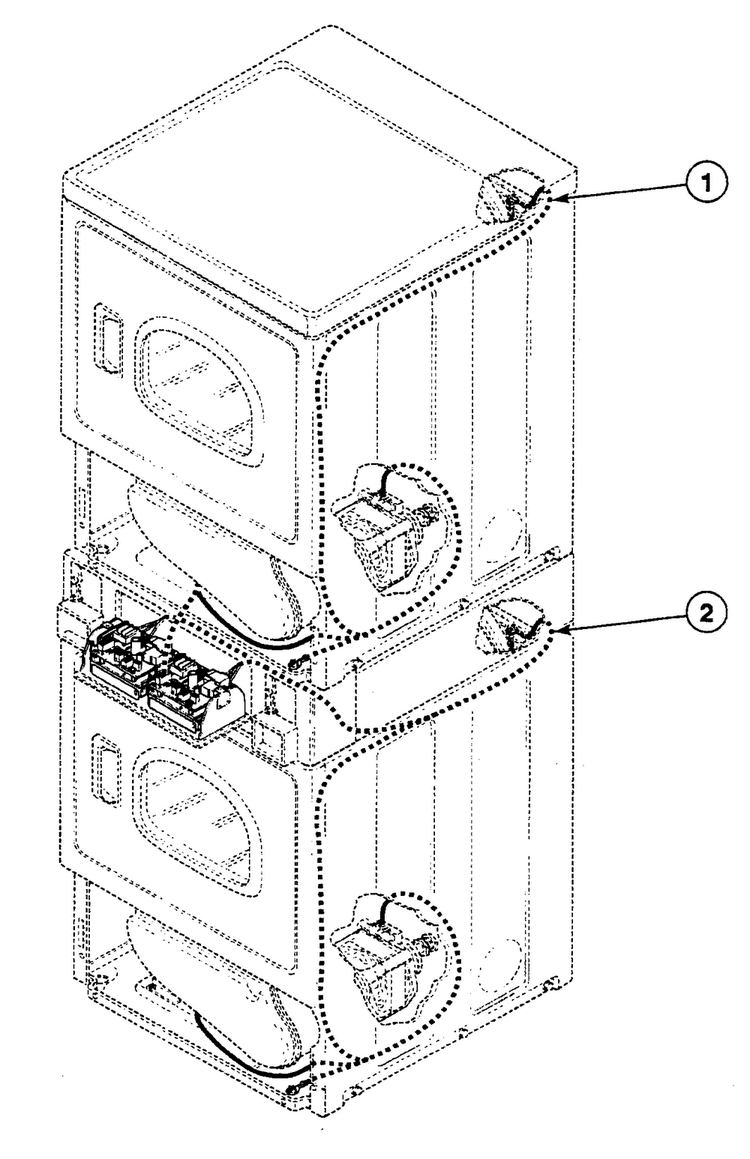 Harnesses 2 Diagram and Parts List for SSEZ17WF1500  Speed Queen Dryer