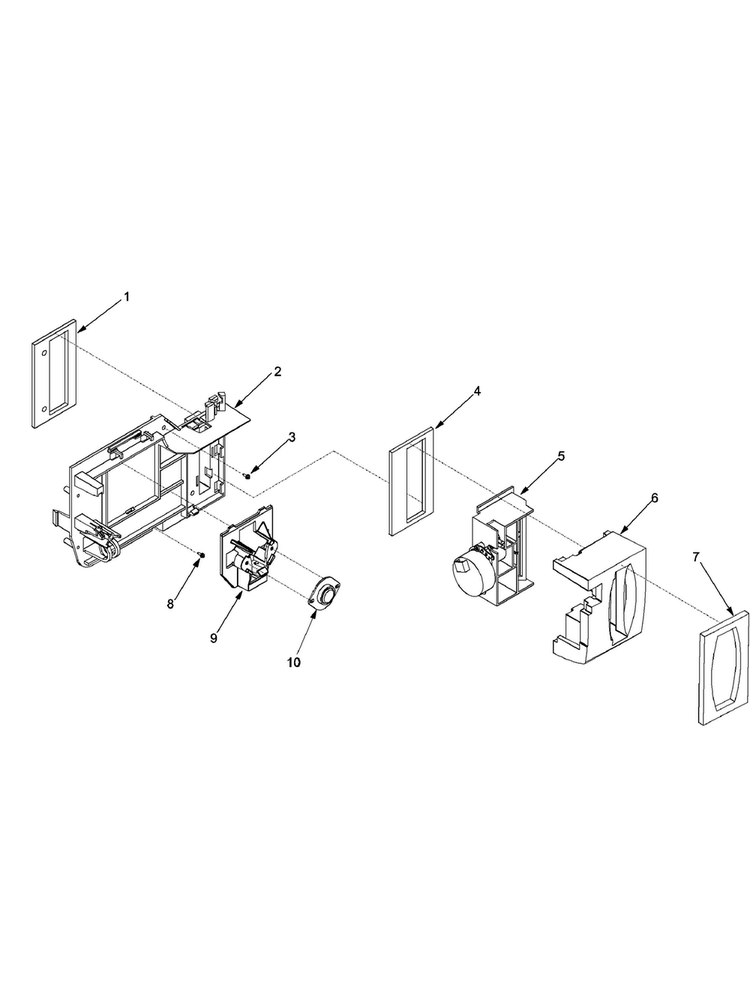 Controls Diagram and Parts List for SK535-2-PSK535062W  Maytag Refrigerator