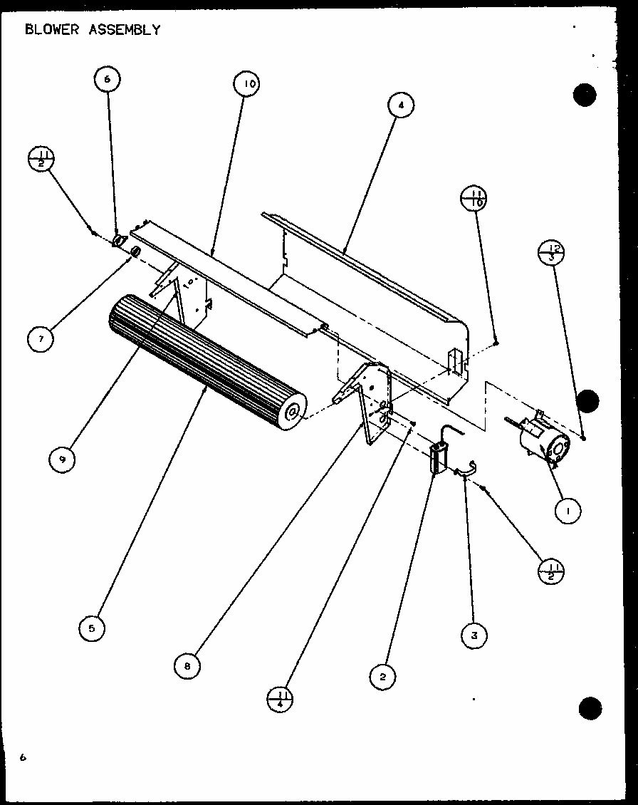 Blower Assembly (ptc07300e/p9999701r) (ptc07400e/p9806701r) (ptc07300ec/p9811701r) (ptc07400ec/p9872401r) Diagram and Parts List for PTC12400EC P9872429R Amana Air Conditioner