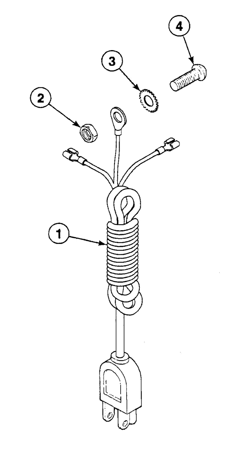 Power Cord Diagram and Parts List for SWT121LA  Speed Queen Washer
