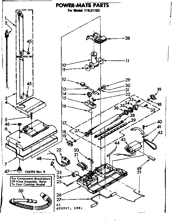 Powermate Parts Diagram and Parts List for 11621163  Kenmore Filters & Accessories