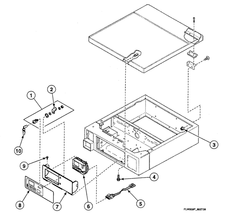 Control Panel Diagram and Parts List for SWFX71QN3050  Speed Queen Washer