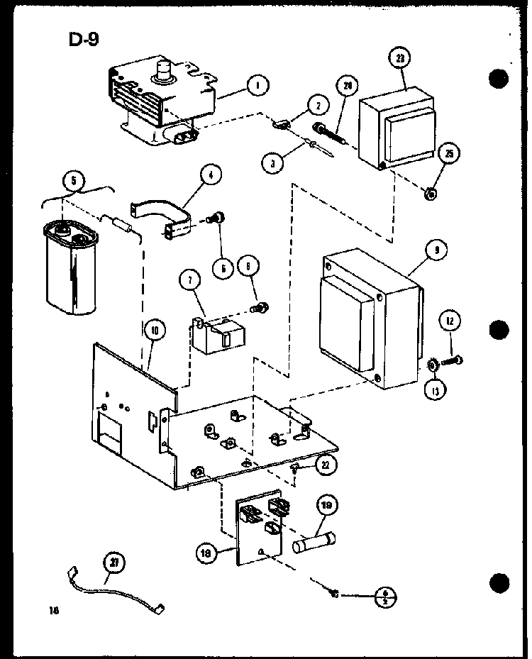 Section 11 Diagram and Parts List for RCR-700-P85727-3S  Amana Range
