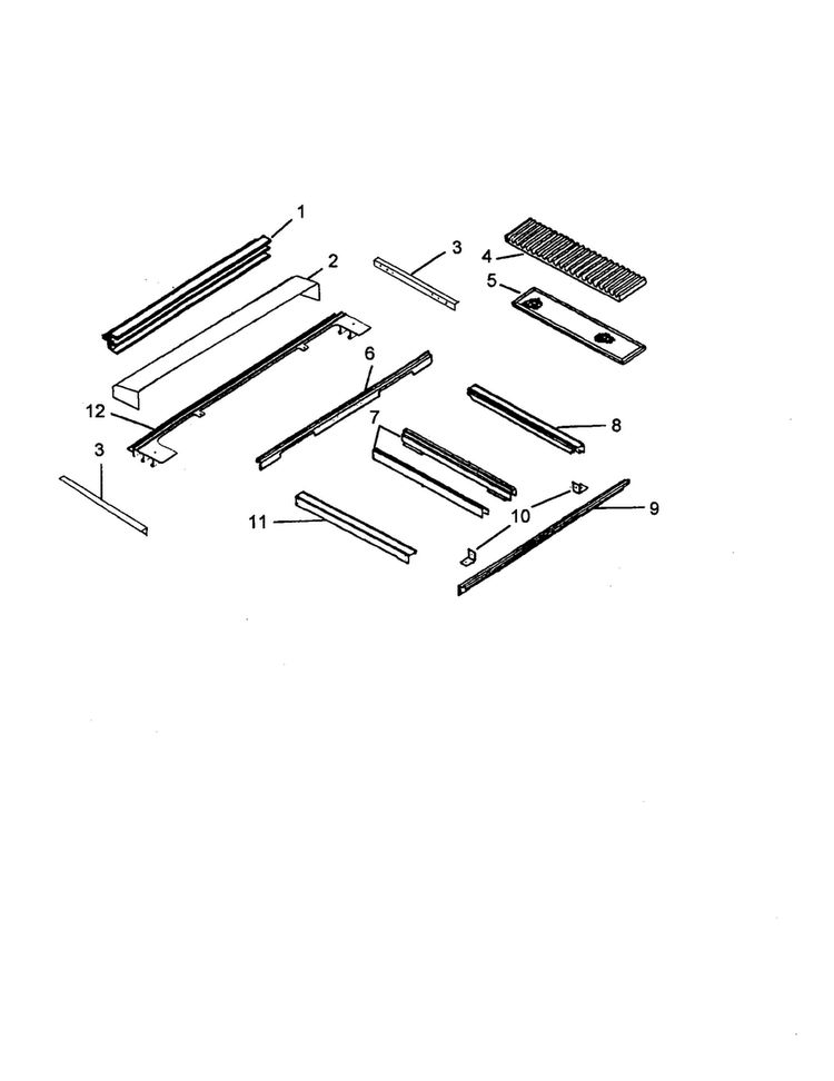 Main-top Assembly Diagram and Parts List for AGDS901E P1131829NE Amana Range