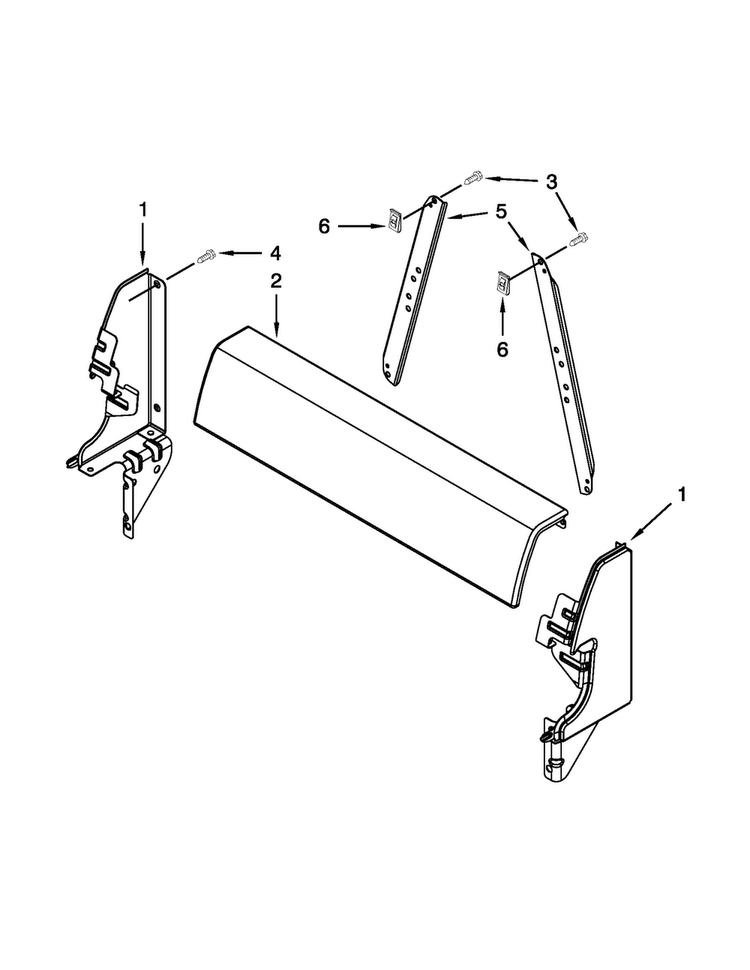 Backguard Parts Diagram and Parts List for AGP200VDW0  Amana Range