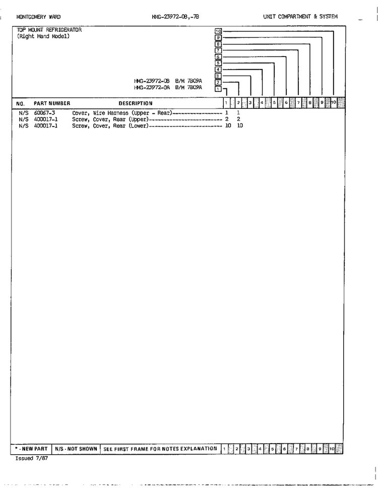 Unit Compartment And System Page 3 Diagram and Parts List for 23972A  Admiral Refrigerator