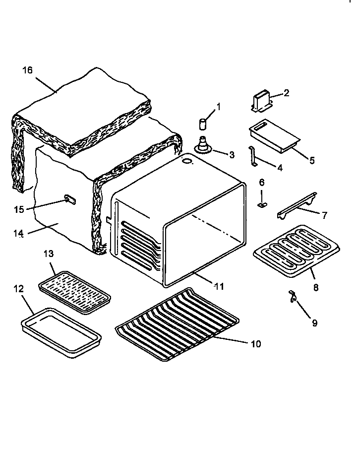 Cavity Diagram and Parts List for CARS637E-P1130656NE  Amana Range