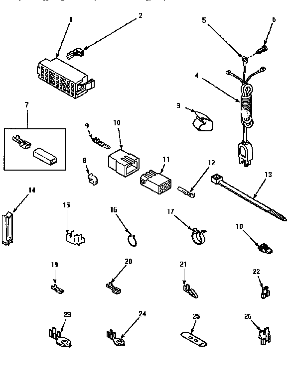 Power Cord & Terminals Diagram and Parts List for LW8413W2 LW8413W2A Amana Washer
