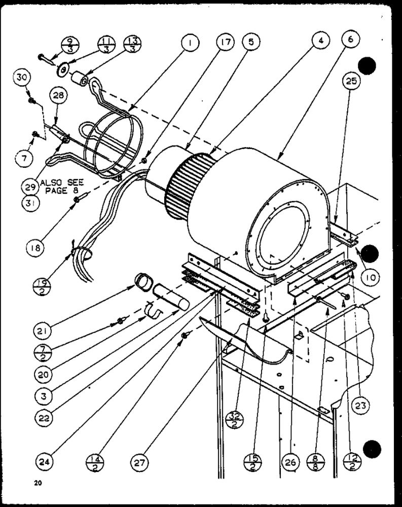 Diagram 8 Diagram and Parts List for GCI140C35A P9898216F Amana Furnace