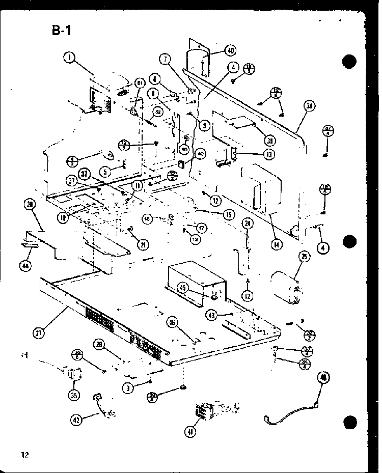 Magnetron/transformer Diagram and Parts List for RMC-20C P76230-1M Amana Microwave