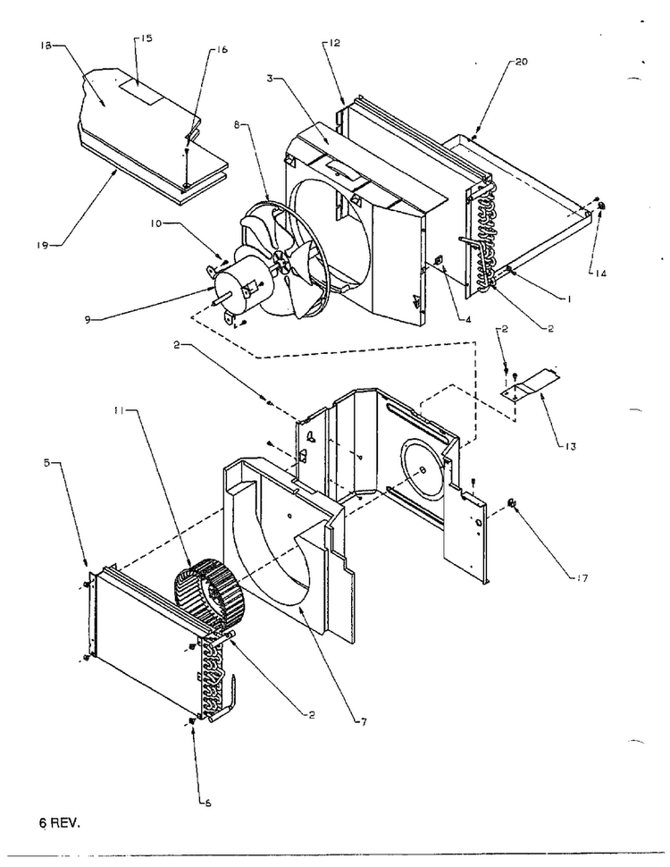 Air Conditioner Page 3 Diagram and Parts List for PC3EW P117781R Amana Air Conditioner
